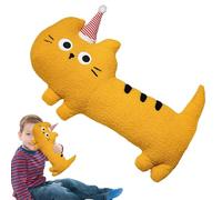 Cuscino in peluche per gatti lunghi, cuscino per gatti lunghi,simpatici cuscini per bambole animali del fumetto - giocattolo di peluche di gattino, giocattolo per, decorazioni natalizie per la sposa e