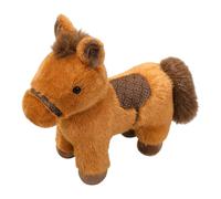 Cuscino in peluche Pony - Imbottitura in morbido cotone di poliestere marrone | Giocattolo di cuscino di animale abbracciabile, statuetta realistica stallone in piedi, adorabile decorazione per asilo