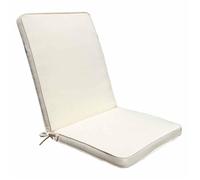 Cuscino in poliestere sfoderabile e impermeabile con schienale medio 90x40 cm per sedia