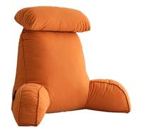 Cuscino in schiuma memoria, cuscino per sonno laterali premium, nuovo attacco di bracciolo, extra grande e generoso, supporto al collo e sollievo da fatica. Adatto per posizioni di so Dreamy Orange M