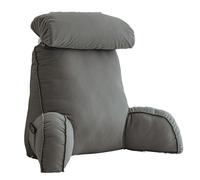 Cuscino in schiuma memoria, cuscino per sonno laterali premium, nuovo attacco di bracciolo, extra grande e generoso, supporto al collo e sollievo da fatica. Adatto per posizioni di son Premium Gray L