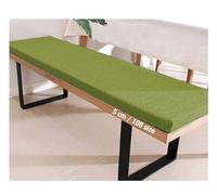 Cuscino in schiuma per panca da esterno, per patio e giardino, ricambio per sedia a dondolo a 2-3 posti, impermeabile, morbido e verde (100 x 40 cm, 5 cm di spessore)