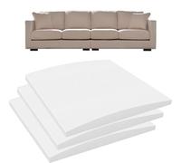 Cuscino in schiuma per sedile cedente, 50 x 50 cm, in schiuma curva ad alta densità, per divano Loveseat cedimenti, bianco (3)