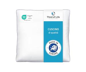 Cuscino inSPIRO 40x40 cm | Morbido come la piuma, fermo come il Memory Foam I Cuscino ergonomico per dormire sulla schiena, sul fianco o a pancia in giù | Morbido e Leggero | Lavabile in Lavatrice