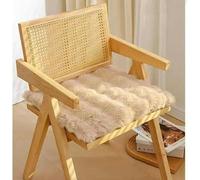 Cuscino invernale in peluche per coniglio Cuscino caldo addensato Cuscino per ufficio da pranzo Studente seduto a lungo Dio Strumento-Pasta di fagioli Colore-42-42 cm
