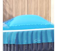 vidaXL Cuscino per piscina blu 400 x 200 x 140 cm, in PVC, un robusto tavolo rettangolare realizzato con materiali resistenti ai raggi UV, perfetto per giardini e terrazze