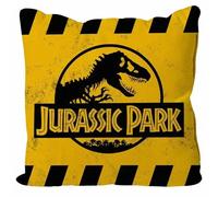 Cuscino Jurassic Park Logo Caution 40×40 Cm SD Toys Licenza Ufficiale