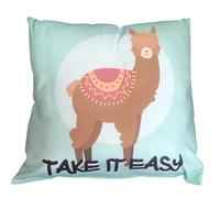 Cuscino Lama Take It Easy Verde Acqua 30x30 cm PS 21417