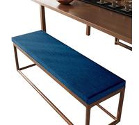 Cuscino lavabile da esterno antiscivolo, cuscino da giardino rimovibile, spesso, blu, per altalena e mobili, 155 x 55 cm, ideale per patio e comfort interno