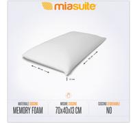 CUSCINO LAVABILE MEMORY FOAM H 13 CM PER MATERASSO ANTICERVICALE ECONOMICO
