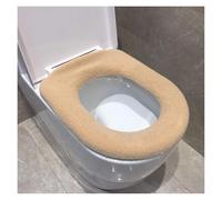 Cuscino lavabile per sedile del WC, Cuscino WC in pelle | Multicolor 37 cm: Bagno(Khaki)