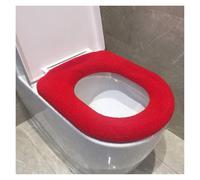 Cuscino lavabile per sedile del WC, Cuscino WC in pelle | Multicolor 37 cm: Bagno(Red)