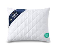 Cuscino Letto 40x60 cm - Cuscini per Divano Arredo e Decorazione in Microfibra Morbida - Guanciale per Dormire Certificato OEKO-TEX Lavabile a 60 Gradi Traspirante Indeformabile Bianco 40 x 60 cm