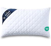 Cuscino Letto 40x80 cm - Cuscini per Divano Arredo e Decorazione in Microfibra Morbida - Guanciale per Dormire Certificato OEKO-TEX Lavabile a 60 Gradi Traspirante Indeformabile Bianco 40 x 80 cm