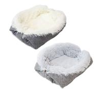 CUSCINO Letto Per Cani e Gatti In Pelo Morbido Lungo Warm Grande Piccolo