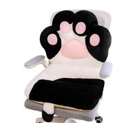 Cuscino lombare imbottito in cotone PP Morbido rivestimento in pelliccia Cuscino per schienale design zampe gatto per sedie da ufficio e divano Pavimento Cuscino per zampe gatto
