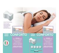 CUSCINO LOMBARE IN MEMORY FOAM CON FEDERA TRASPIRANTE REMOVIBILE MADE IN ITALY