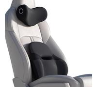 Cuscino Lombare in Memory Foam per alleviare Il Dolore nella Parte Bassa della Schiena, Cuscino per la Schiena, per la Guida, Supporto Lombare per Auto, Sedia a rotelle,Nero