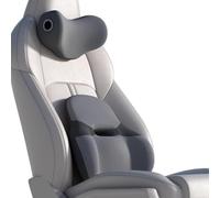 Cuscino Lombare in Memory Foam per alleviare Il Dolore nella Parte Bassa della Schiena, Cuscino per la Schiena, per la Guida, Supporto Lombare per Auto, Sedia a rotelle,Grigio