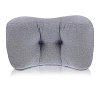 Cuscino Lombare per Sedia da Ufficio, Lino Blu, comfort | Schienale di Sedie e Auto, Imbottitura in Cotone Pp, Facile Installazione, Uso Continuo