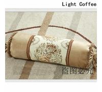 Cuscino Lungo A Cilindro Rotondo Ricamato Con Fiori 16X50cm