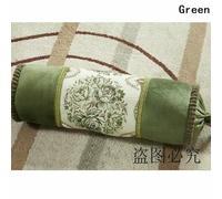 Cuscino Lungo A Cilindro Rotondo Ricamato Con Fiori 16X50cm