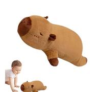 Cuscino lungo Capybara - Cuscino riposante per letto, schienale e memry Foam | cartone animato morbido cuscino a strisce Capybara con braccia, posa del capybara - cuscino corpo abbracciante