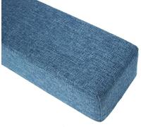 Cuscino lungo da 90/120/140/160/180 cm, chiude lo spazio tra la testiera o la pediera, cuscino di supporto per materasso doppio/matrimoniale/king size (blu, 120 x 10 x 15 cm)