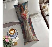Cuscino Lungo per Dormire Sul Fianco 150x50 cm Angelo Federe Cuscini Colore Federe 50x150 cm Rettangolari Copricuscino Doppia Cuscino Lungo, Morbido Velluto Body Pillow (Cuscini non Inclusi) O-1919