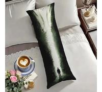 Cuscino Lungo per Dormire Sul Fianco 150x50 cm Astratto Federe Cuscini Angelo Federe 50x150 cm Rettangolari Copricuscino Doppia Cuscino Lungo, Morbido Velluto Body Pillow (Cuscini non Inclusi) O-1985