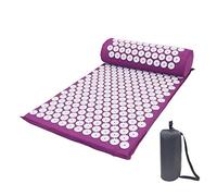Cuscino Massaggiante 6 stili Cuscino massaggiatore Agopuntura Set Alleviare lo stress Torna al retro Mat/Pillow Rose Spike Massage e rilassamento Cuscino Massaggiante Schiena (Size : Purple with Ba
