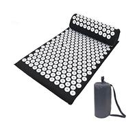 Cuscino Massaggiante Massaggio cuscino acupressione yoga mat mat shiatsu terapia intero corpo muscolo con collo di distensione del collo posteriore del dolore posteriore con set di cuscino massaggio C