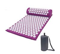 Cuscino Massaggiante Massaggio cuscino acupressione yoga mat mat shiatsu terapia intero corpo muscolo con collo di distensione del collo posteriore del dolore posteriore con set di cuscino massaggio C