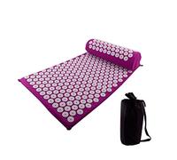 Cuscino Massaggiante Massaggio tappeto digitopressione Alleviare lo stress back body dolore cuscino spike yoga agopuntura tappetino Cuscino Massaggiante Schiena (Size : Purple suit)