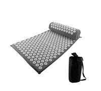 Cuscino Massaggiante Massaggio tappeto digitopressione Alleviare lo stress back body dolore cuscino spike yoga agopuntura tappetino Cuscino Massaggiante Schiena (Size : Gray suit)