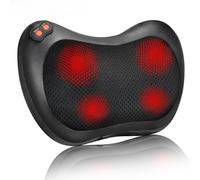 Cuscino massaggiante multifunzionale, massaggiatore Shiatsu per collo e schiena, con calore, per uso domestico e auto, impastare i tessuti profondi per spalle, vita, addome, sollievo dal dolore di