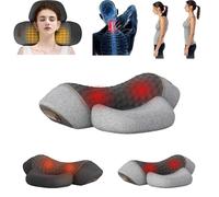 Cuscino massaggiante per collo 3 in 1 Core Hero, cuscino massaggiatore per collo Fisiorest 3 in 1, massaggiatore per collo Artuvate Fisiorest 3 in 1 (massaggio + impacco caldo + airbag) Light Gray