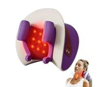 Cuscino massaggiante per collo Shiatsu con calore, progettato per massaggio al collo con funzione di riscaldamento a luce rossa, rilassamento muscolare, sollievo dal dolore, regalo per donne e uomini