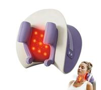 Cuscino massaggiante per collo Shiatsu con calore, progettato per massaggio al collo con funzione di riscaldamento a luce rossa, rilassamento muscolare, sollievo dal dolore, regalo per donne e uomini