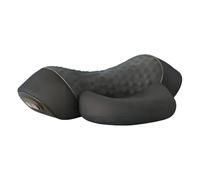 Cuscino massaggiante per il collo 3 in 1, calore e vibrazione, delicato barella del collo, regolabile, design ergonomico per il comfort, grigio
