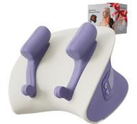 Cuscino Massaggiante per il Collo,Cuscino Massaggiatore Elettrico Cervicale,Massaggiatore Cervicale, Massaggiatore Shiatsu Schiena e Collo, Cuscino Elettrico per Massaggio Impastante (Purple)