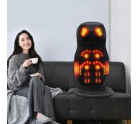 Cuscino massaggiante Shiatsu, 50 Hz, massaggiatore per schiena, massaggiatore portatile, con funzione termica e telecomando, per schiena e collo