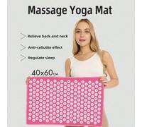 Cuscino massaggiante, tappetino da yoga per massaggio, tappetino di agopressione per alleviare il dolore, lo stress e il dolore al corpo 60*40 cmPoliestere