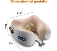 Cuscino Massaggiatore Cervicale a Forma di U - Sollievo Muscolare