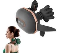 Cuscino massaggiatore per il collo 4D, massaggiatore wireless Shiatsu per il sollievo dei tessuti profondi con calore, massaggiatore intelligente per collo e spalle, massaggio impastante, cu