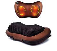 Cuscino massaggiatore Shiatsu Calore Cervicale Schiena Glutei Gambe Casa Auto