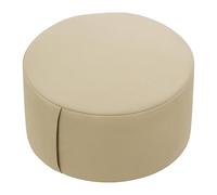 Relaxdays Cuscino meditativo, Yoga e consapevolezza, Rivestimento sfoderabile, H: 13 x 33 cm, zafu, Cotone Beige, 60% Fibra vegetale, 13 x 33 x 33 cm