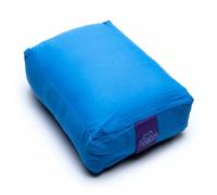 Cuscino Meditazione AZZURRO BLU 5° Chakra Yoga Bolster Cotone Pula Grano Mattone