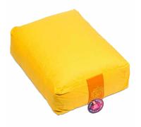 Cuscino Meditazione GIALLO 3° Chakra Yoga Bolster Cotone Pula Grano Mattone