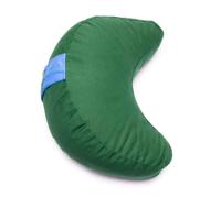 Cuscino Meditazione Mezzaluna VERDE 4° Chakra Yoga Relax Cotone Pula Grano